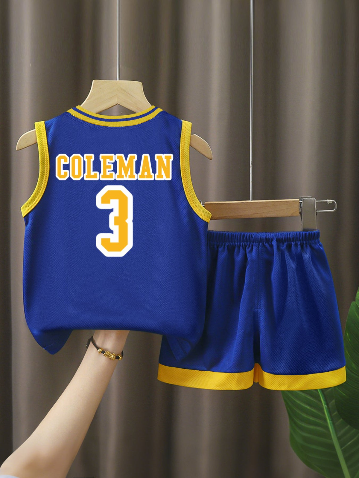 Children's Basketball Jersey Set.CUSTOM COLEMAN