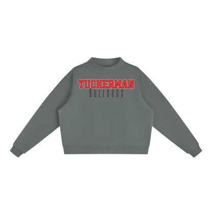 Essential Fleece Mock-Neck Crew Sweatshirt - Tuckerman Bulldogs Classic