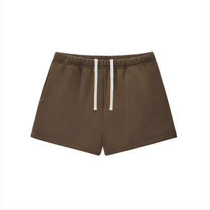 Fleece Drawstring Sweatshorts - Mock Neck Match*