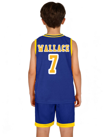 Wallace.11 -Children's Basketball Jersey Set(Dual-sided Printing)
