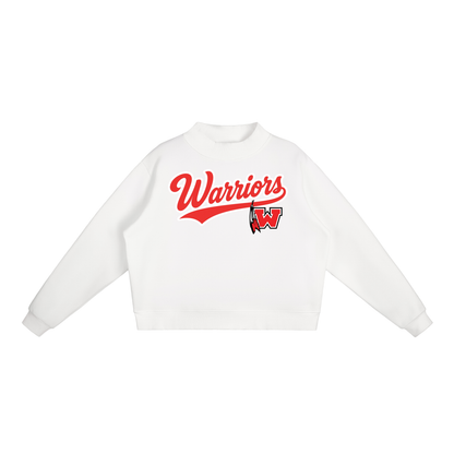 Essential Fleece Mock-Neck Crew Sweatshirt - Westside Warriors