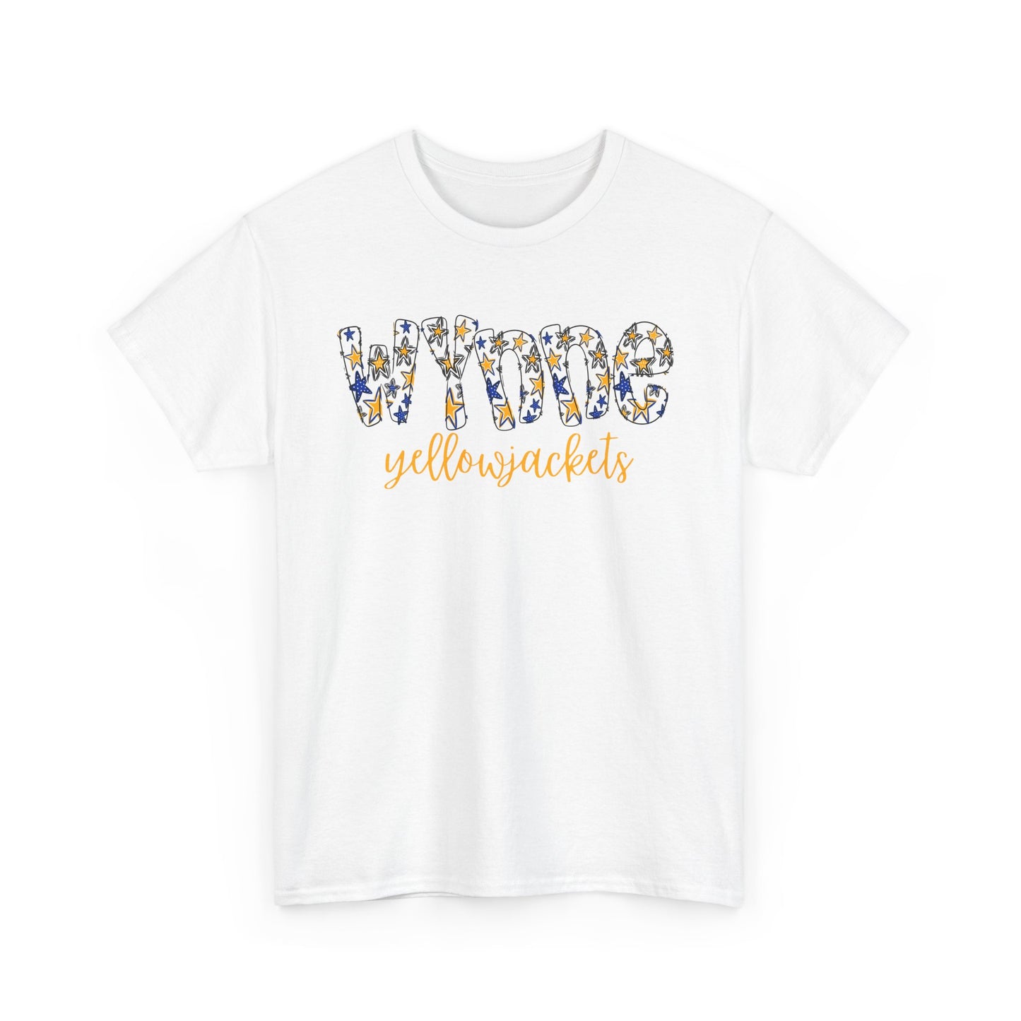 Wynne Yellowjackets Shirt. Blue & Gold