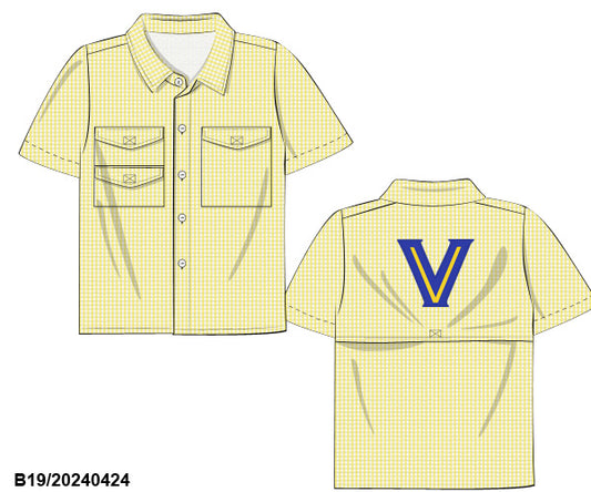 Preorder - Valley View Vented Button Shirt School Spirit