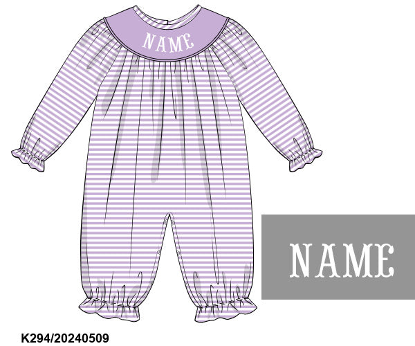 Preorder 2 - Purple Knit NAME Smock