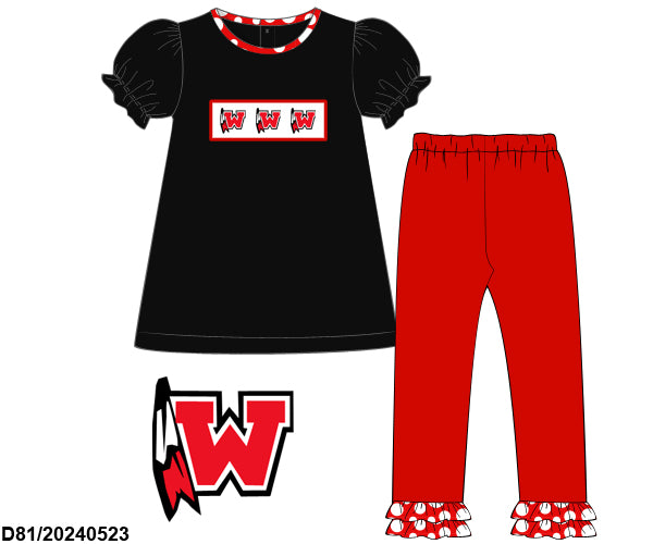 Westside Warriors Smocked Legging Set