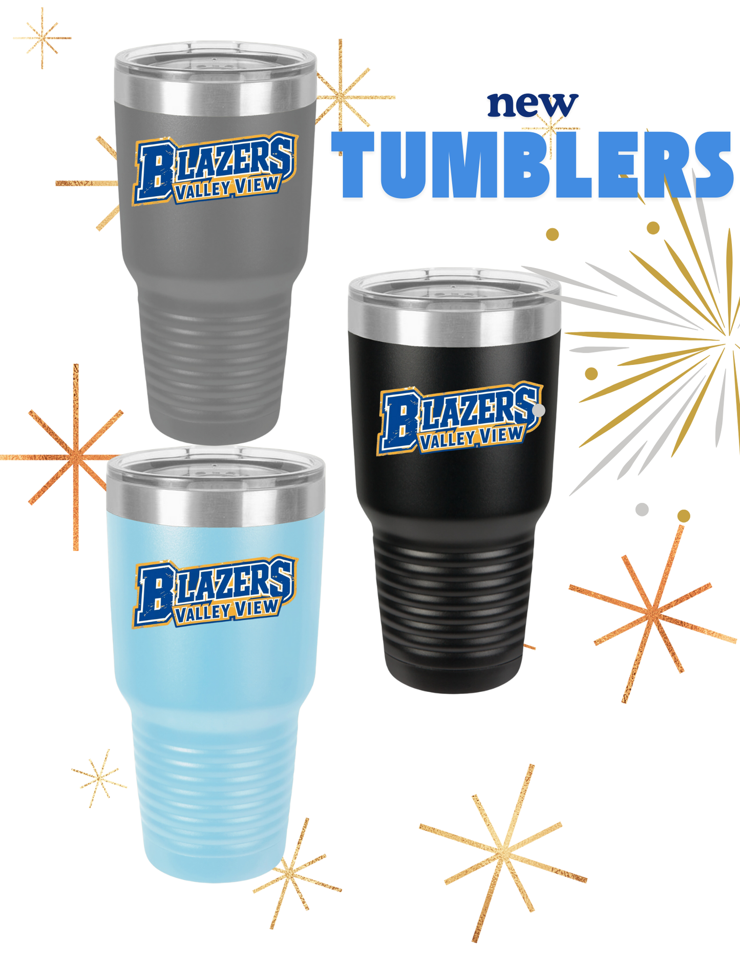 Insulated Tumbler, 30oz. Valley View Blazers