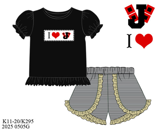 Preorder - I Love Jonesboro - Smocked short set