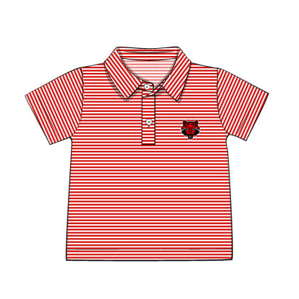 PO8 - Red Wolf Embroidered Polo