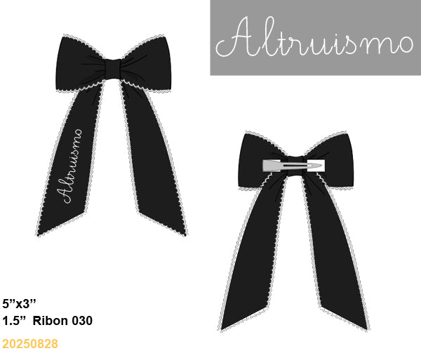 RCA House Embroidered Bows