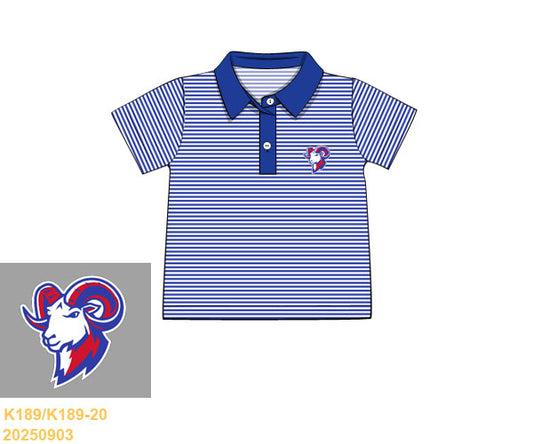 Preorder -Rams Embroidered Polo