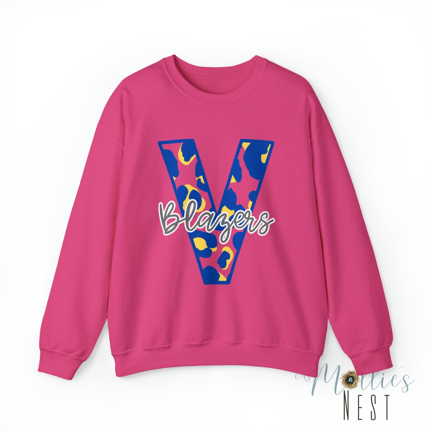 Blazers Leopard  Heavy Blend™ Crewneck Sweatshirt