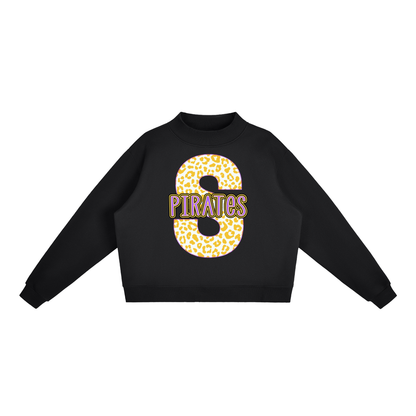 Essential Fleece Mock-Neck Crew Sweatshirt - Swifton Pirates "S"