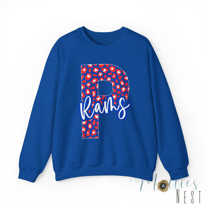 Paragould Rams "P" Leopard  Crewneck Sweatshirt