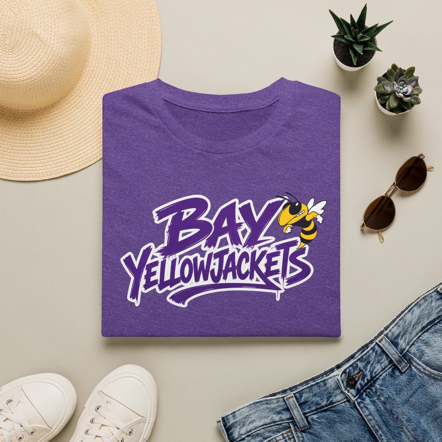 ADULT. Bay Yellowjackets T-Shirt — Mascot Tee