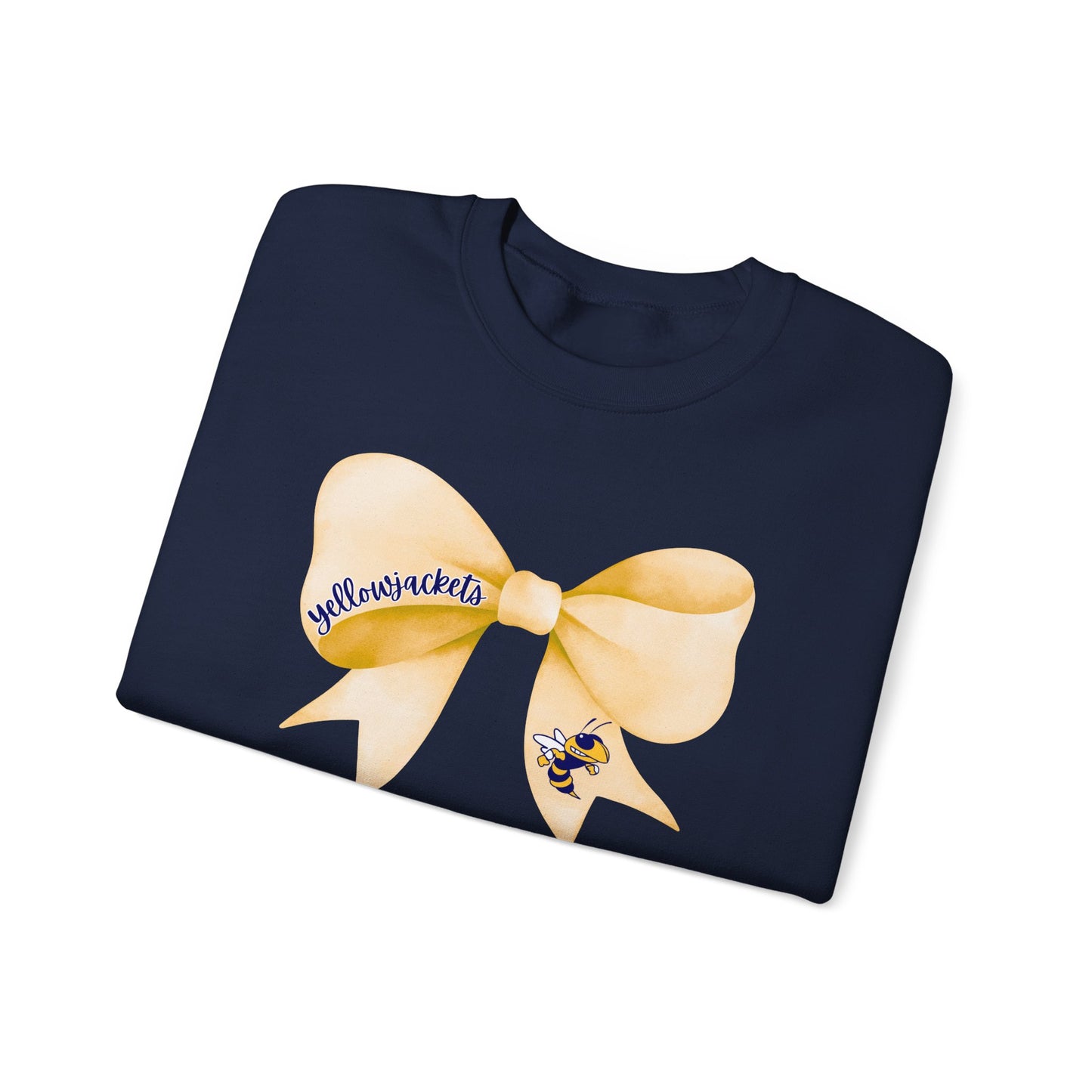 ADULT. Yellowjackets Bow Sweatshirt