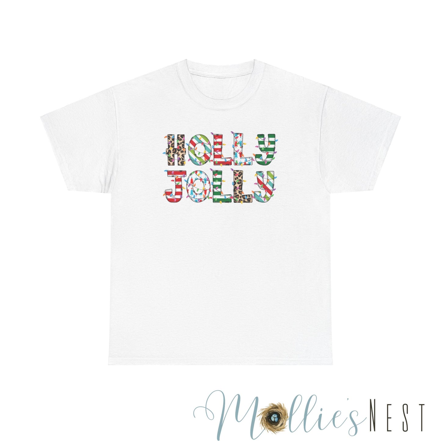 Holly Jolly.  Heavy Cotton Tee