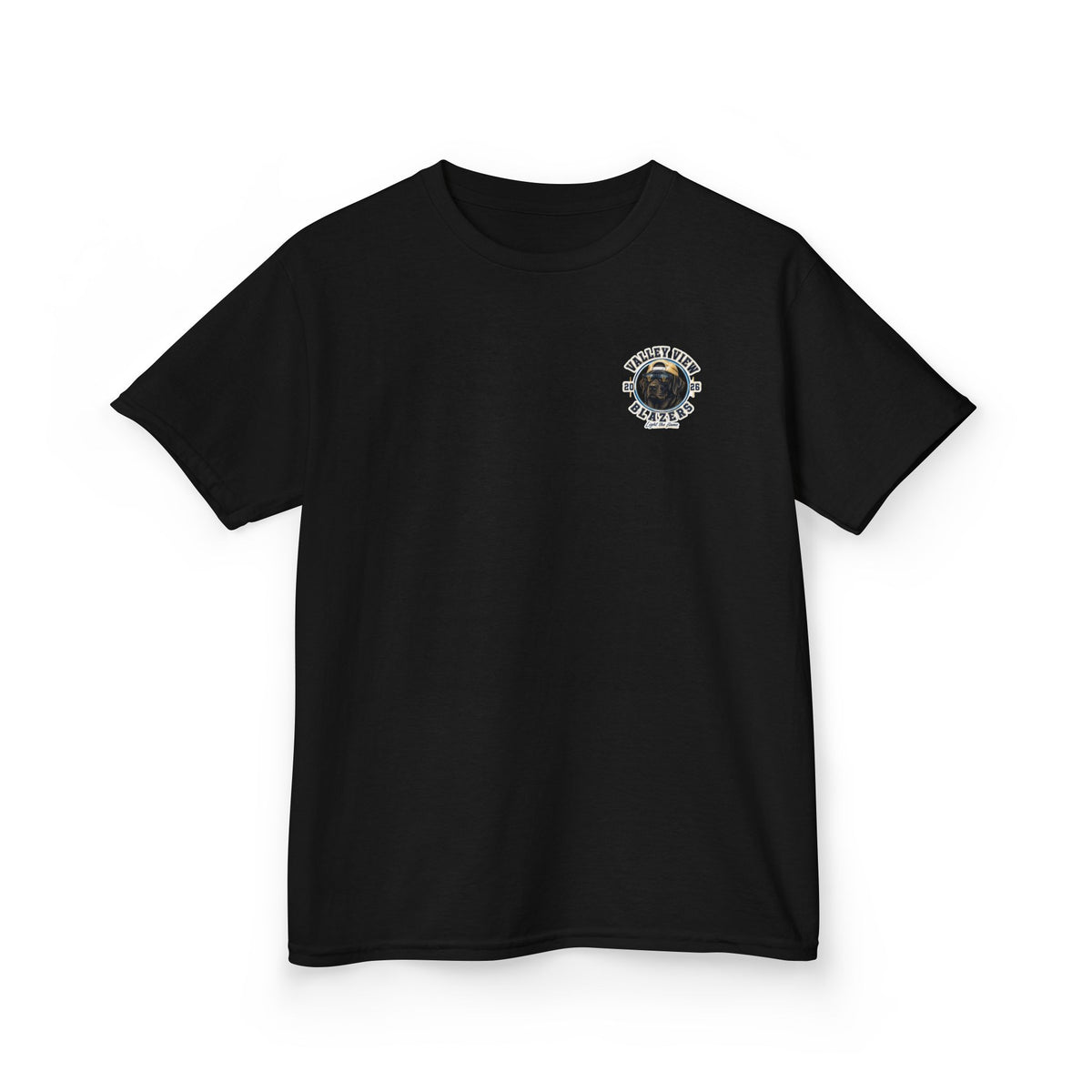 YOUTH.  Valley View Blazers Black Lab 2026 T-Shirt — Vintage Tee (2026)