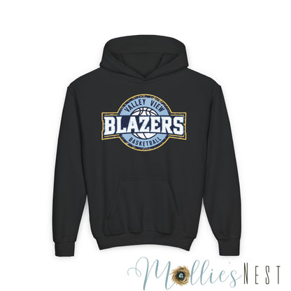 Youth Heavy Blend Hooded Sweatshirt. Blazers Basketball