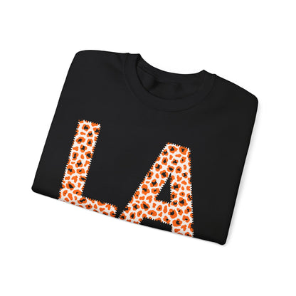 Lee Academy LA Cougars Leopard Print School Spirit Sweatshirt
