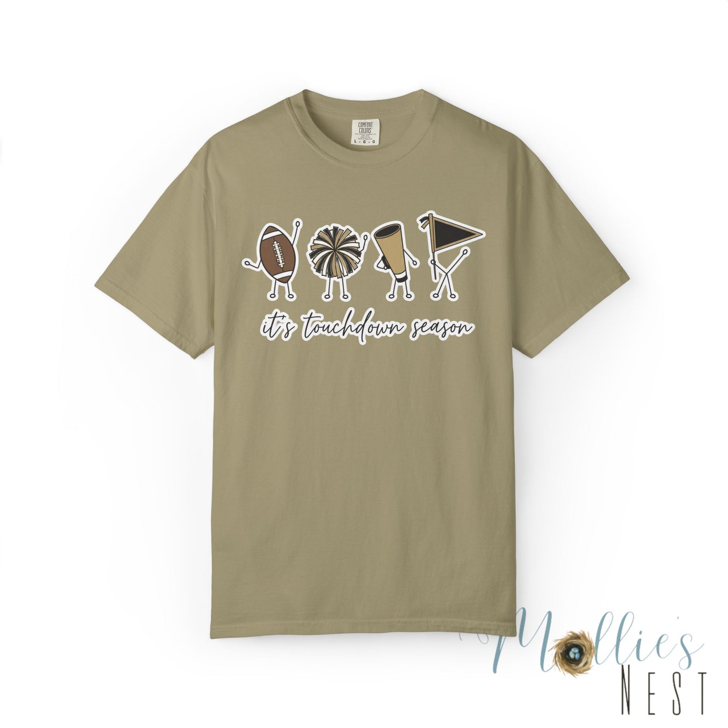 Touchdown Season (Black/Gold) - T-Shirt Football Friends Graphic