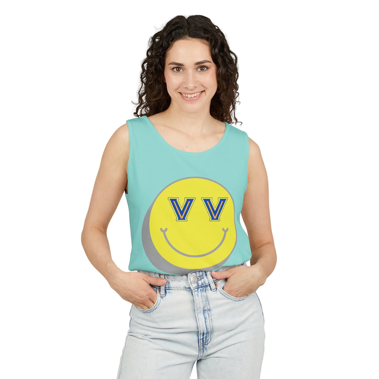 Valley View smile Garment-Dyed Tank Top