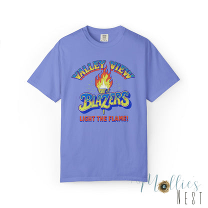 Valley View Blazers RETRO Torch Unisex Garment-Dyed T-Shirt - Comfort Colors