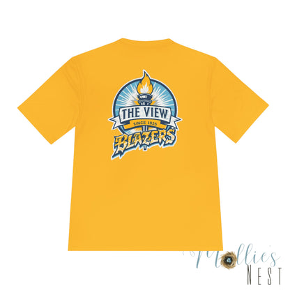 DRIFIT. ADULT Blazers 'The View' Performance Tee — Moisture-Wicking Athletic Shirt
