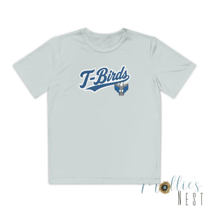 Cross County. Thunderbirds Youth Drifit — Script Logo Team Shirt