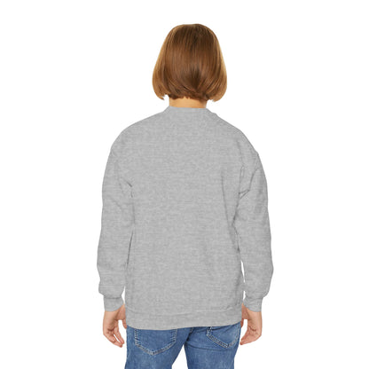 Youth Crewneck Sweatshirt - "Yellowjackets" Script Logo with Mascot (School Spirit Apparel)