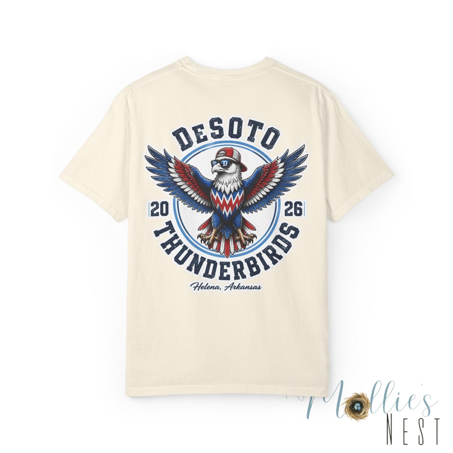 ADULT.  T‑Shirt — DeSoto Thunderbirds Mascot Graphic (2026)