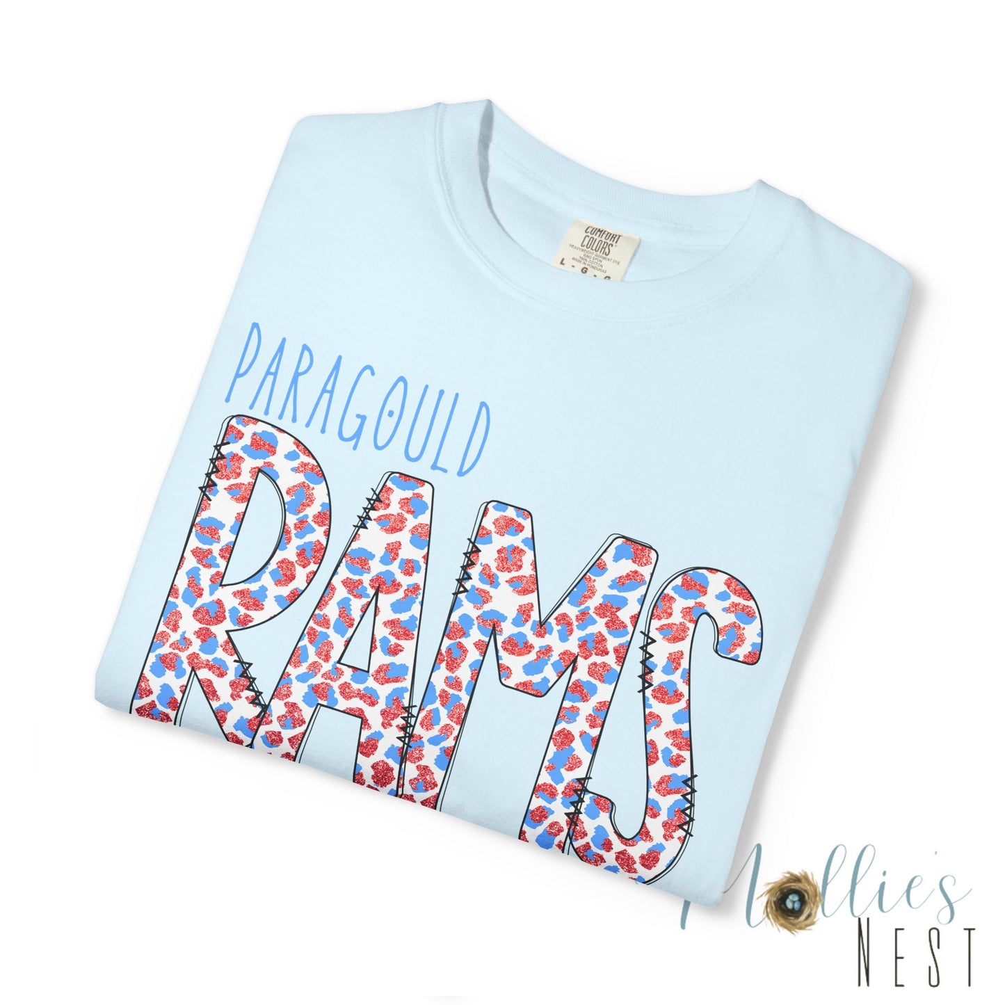Paragould Rams T-Shirt — Leopard Letter Tee