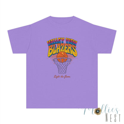 Youth Basketball Tee - Retro Valley View Blazers