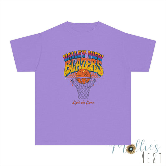 Youth Basketball Tee - Retro Valley View Blazers