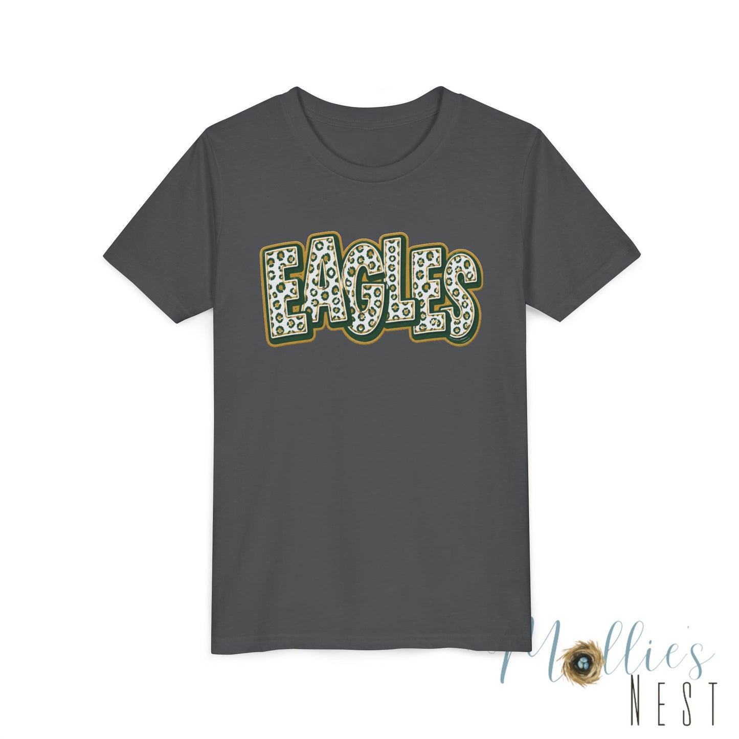 YOUTH GCT, Eagles Tee — Leopard Stacked