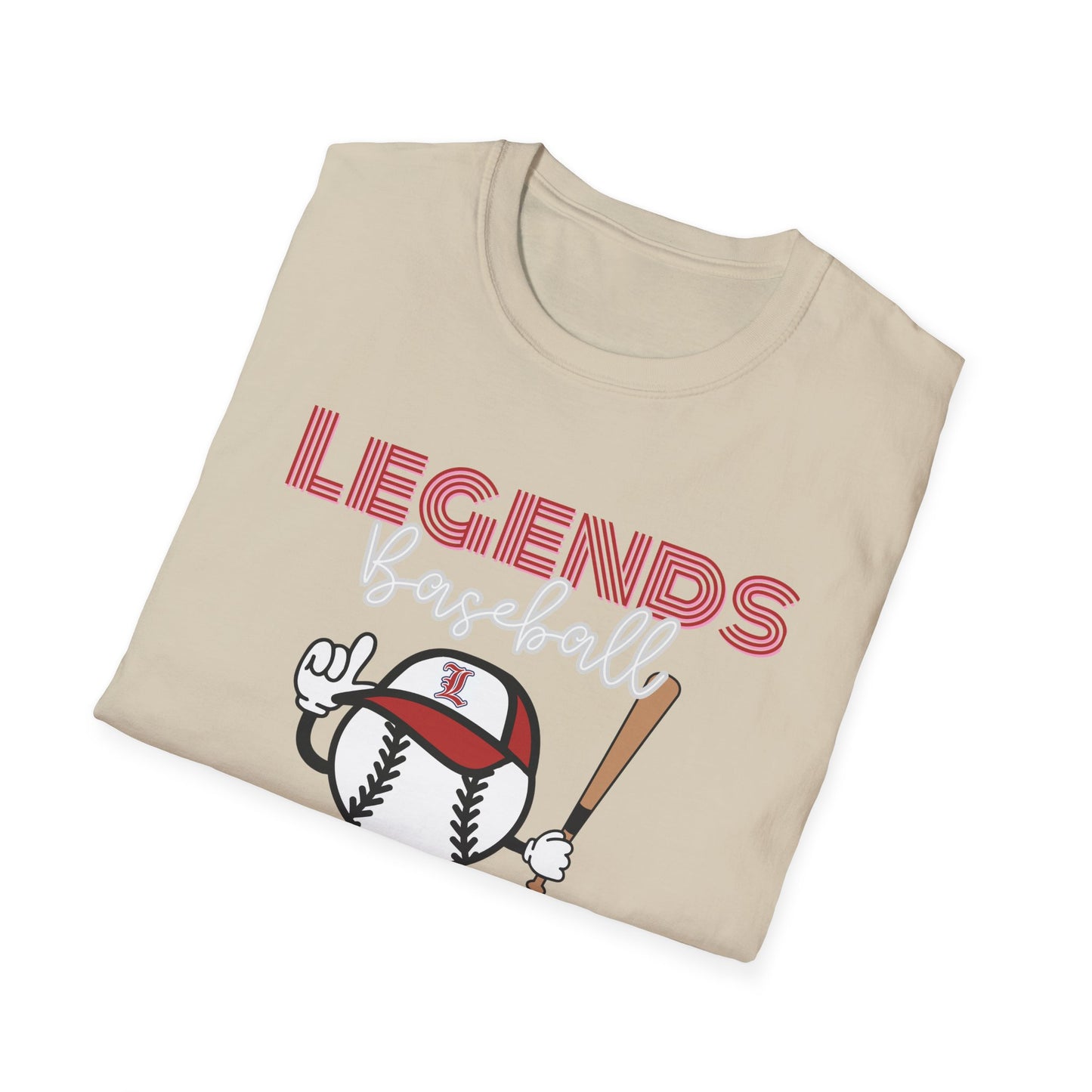 Unisex Softstyle T-Shirt. LEGENDS BASEBALL