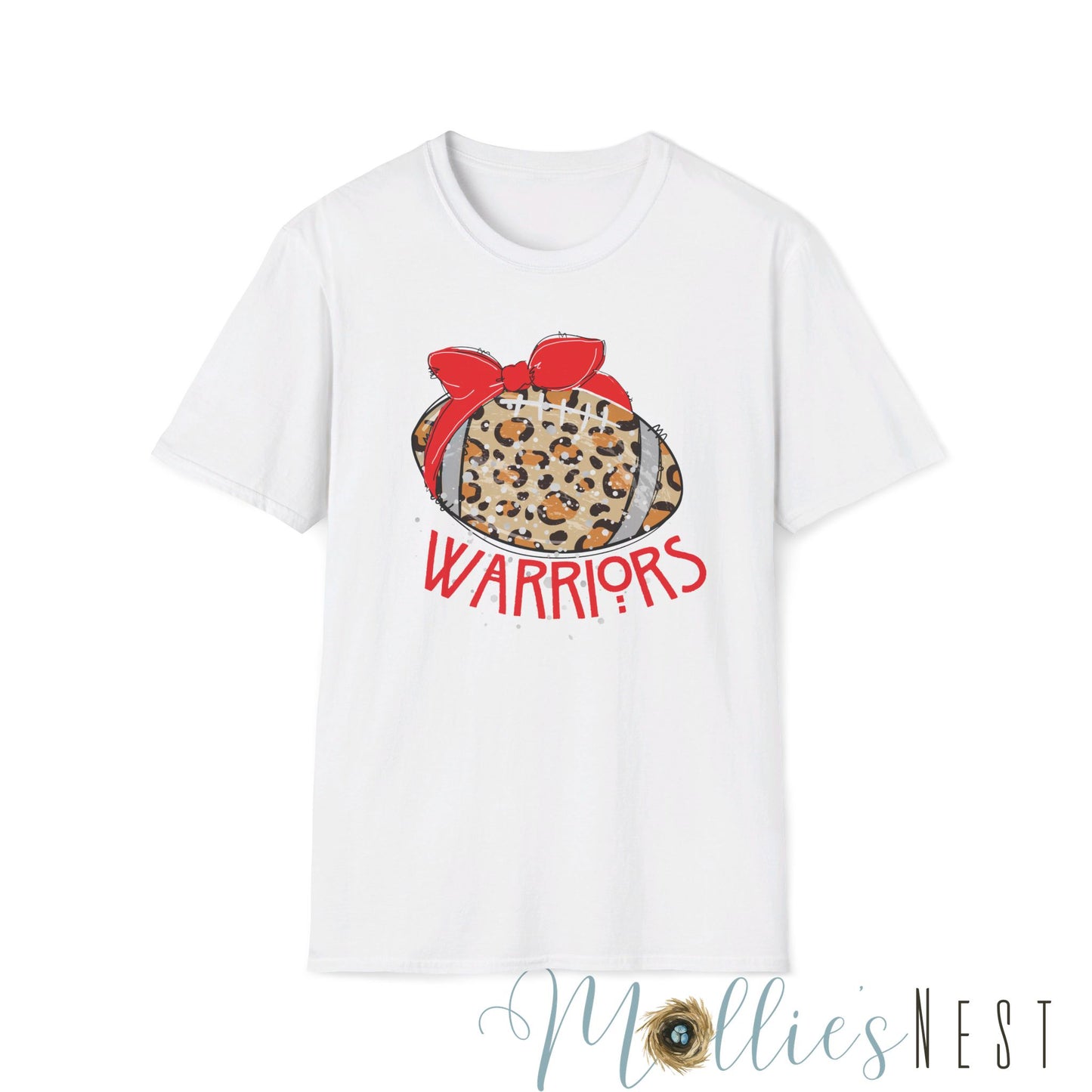 Warriors. Leopard Football Unisex Softstyle T-Shirt