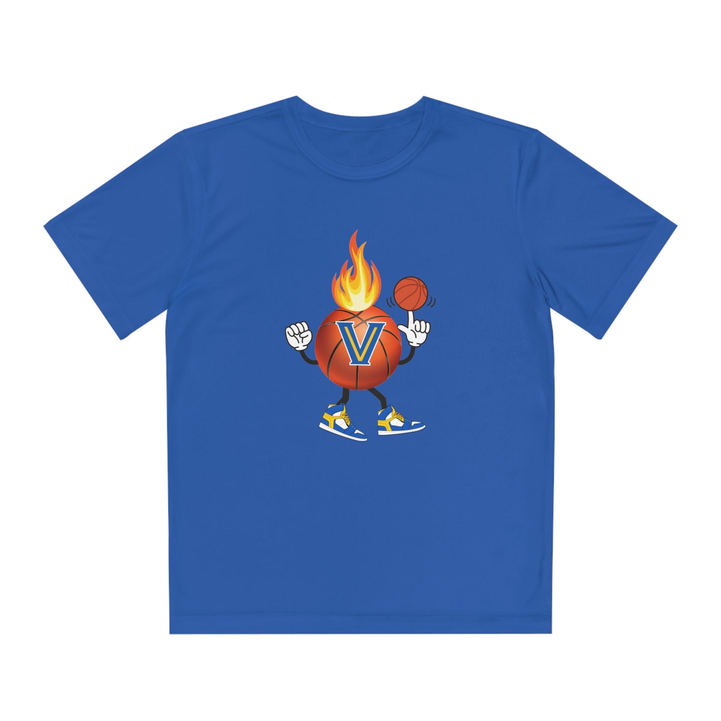 Youth Blazer. Flame Basketball Competitor Tee