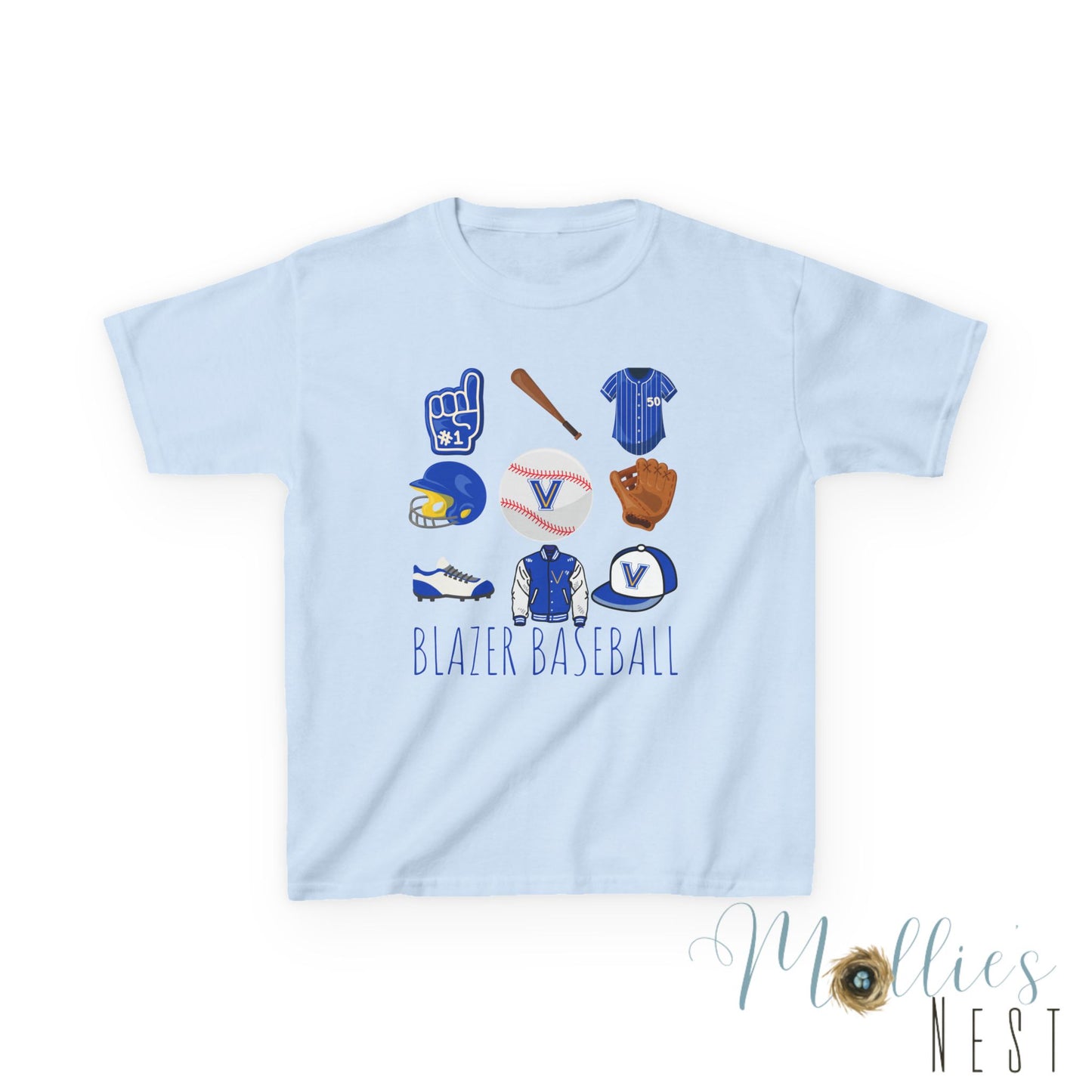 YOUTH BLAZER Baseball Tee — VALLEY VIEW Baseball Gear Graphic