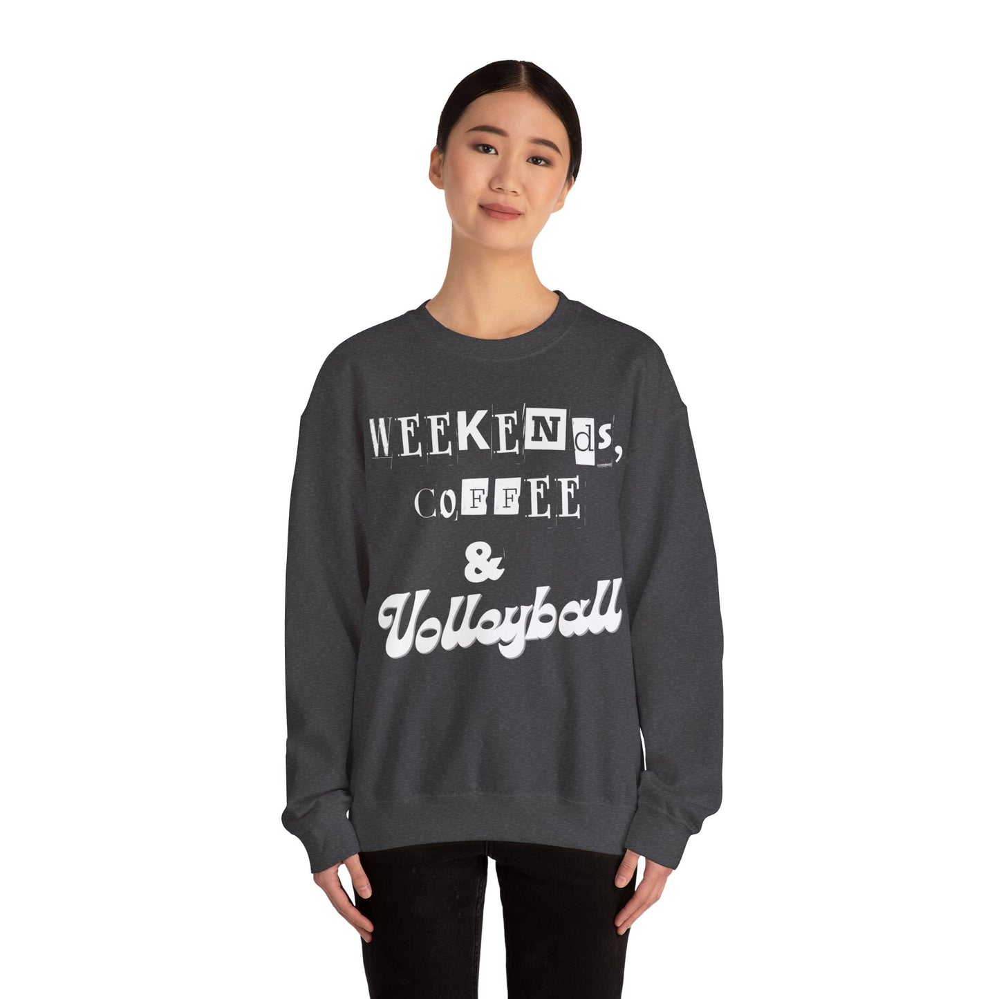 Volleyball Unisex Heavy Blend™ Crewneck Sweatshirt