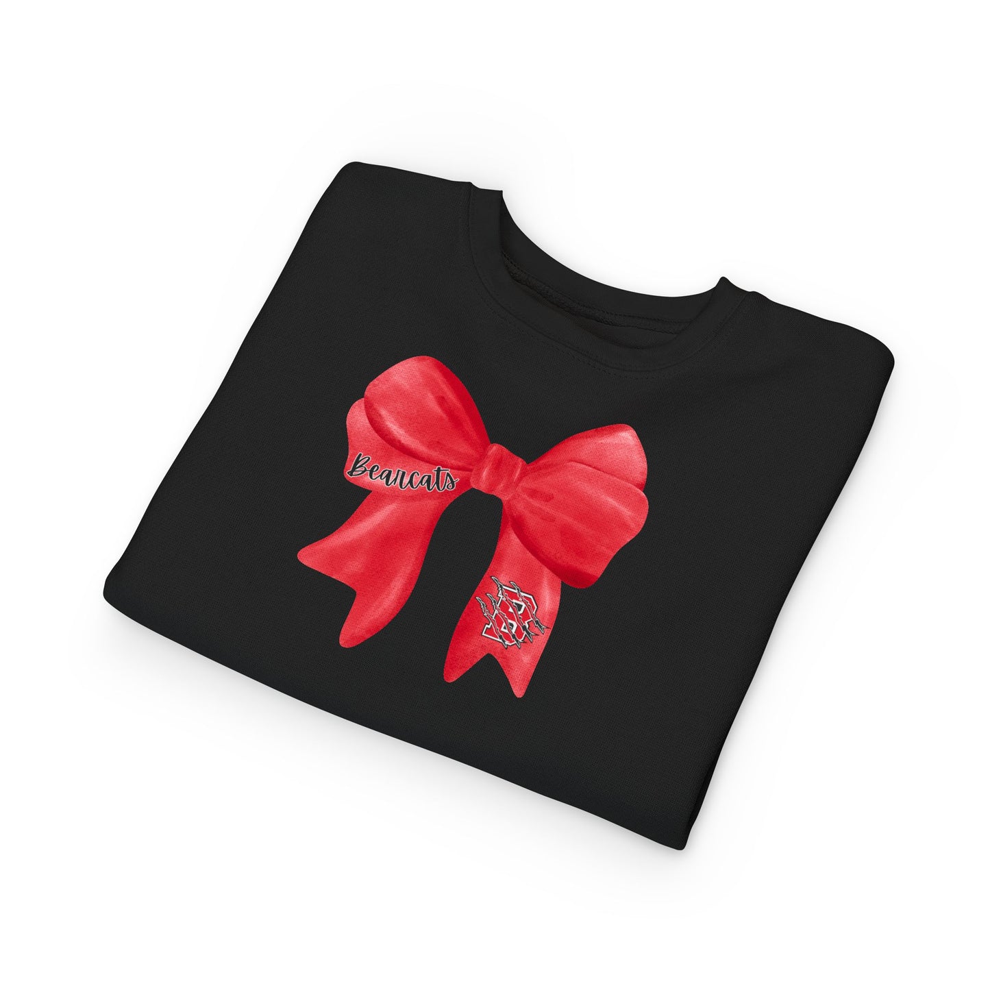 TODDLER. Brookland Bearcat Bow Sweatshirt