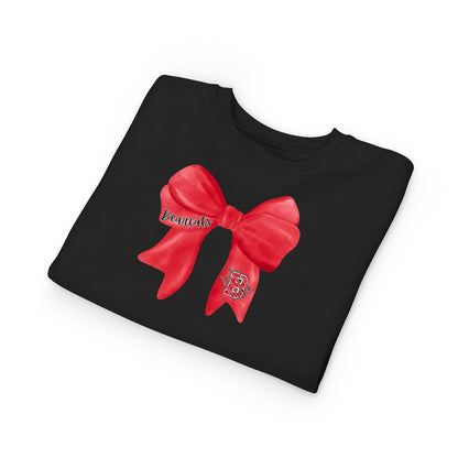 TODDLER. Brookland Bearcat Bow Sweatshirt