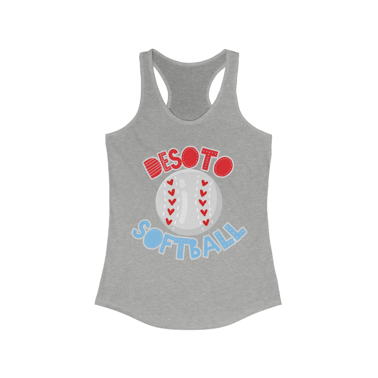 Desoto Softball. Women's Ideal Racerback Tank