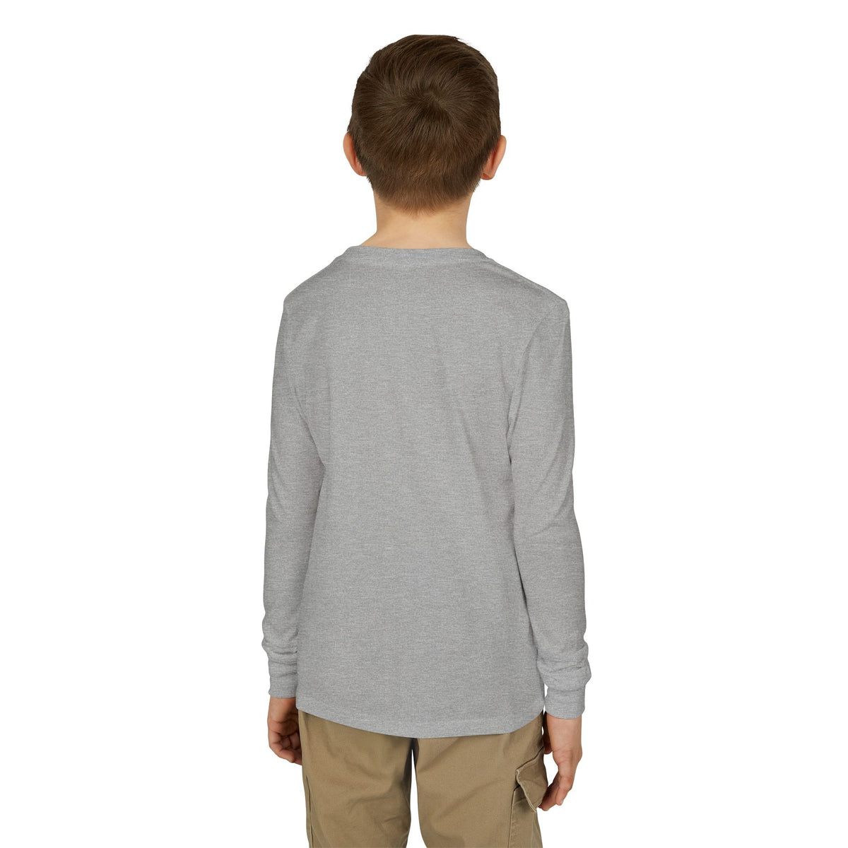 Youth Long Sleeve Tee — Blazers Flaming Football Helmet Graphic