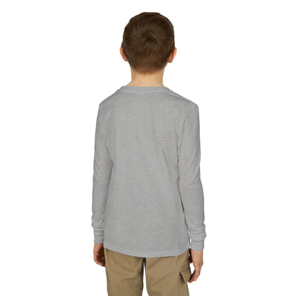 Youth Long Sleeve Tee — Blazers Flaming Football Helmet Graphic