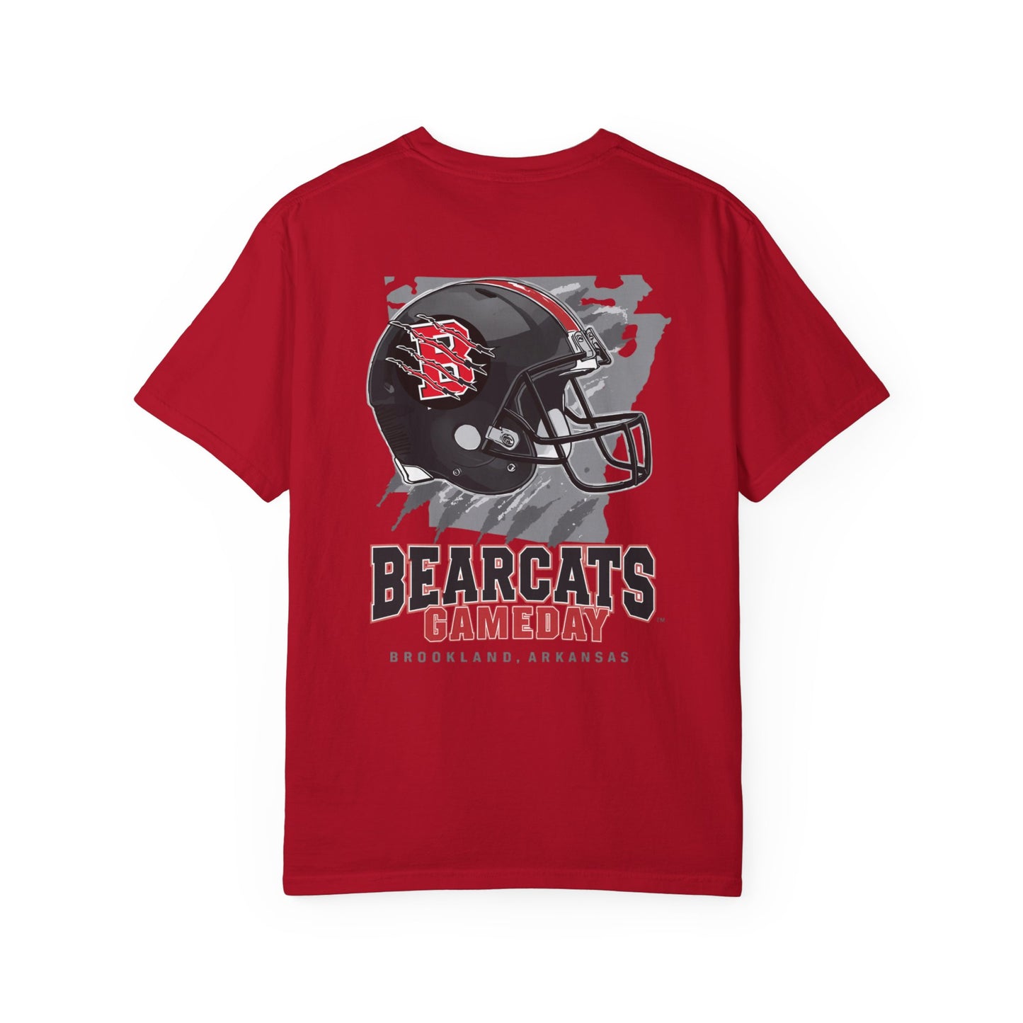 Bearcats Gameday Football T-Shirt — Brookland, Arkansas Helmet Graphic