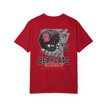 Bearcats Gameday Football T-Shirt — Brookland, Arkansas Helmet Graphic