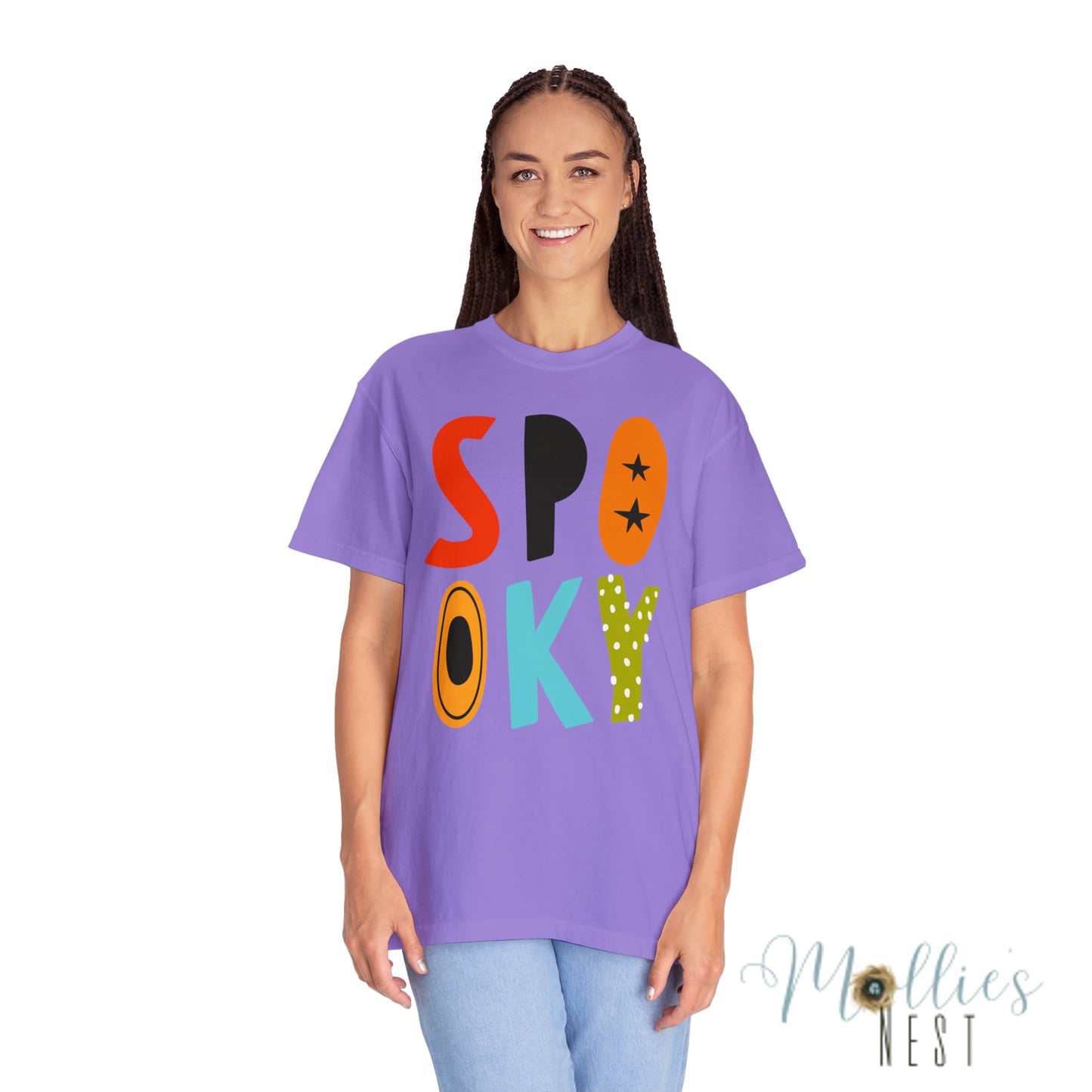 Spooky Unisex Garment-Dyed T-shirt