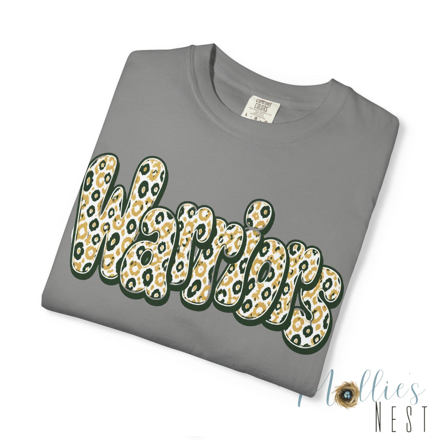 Warriors Leopard Script T-Shirt