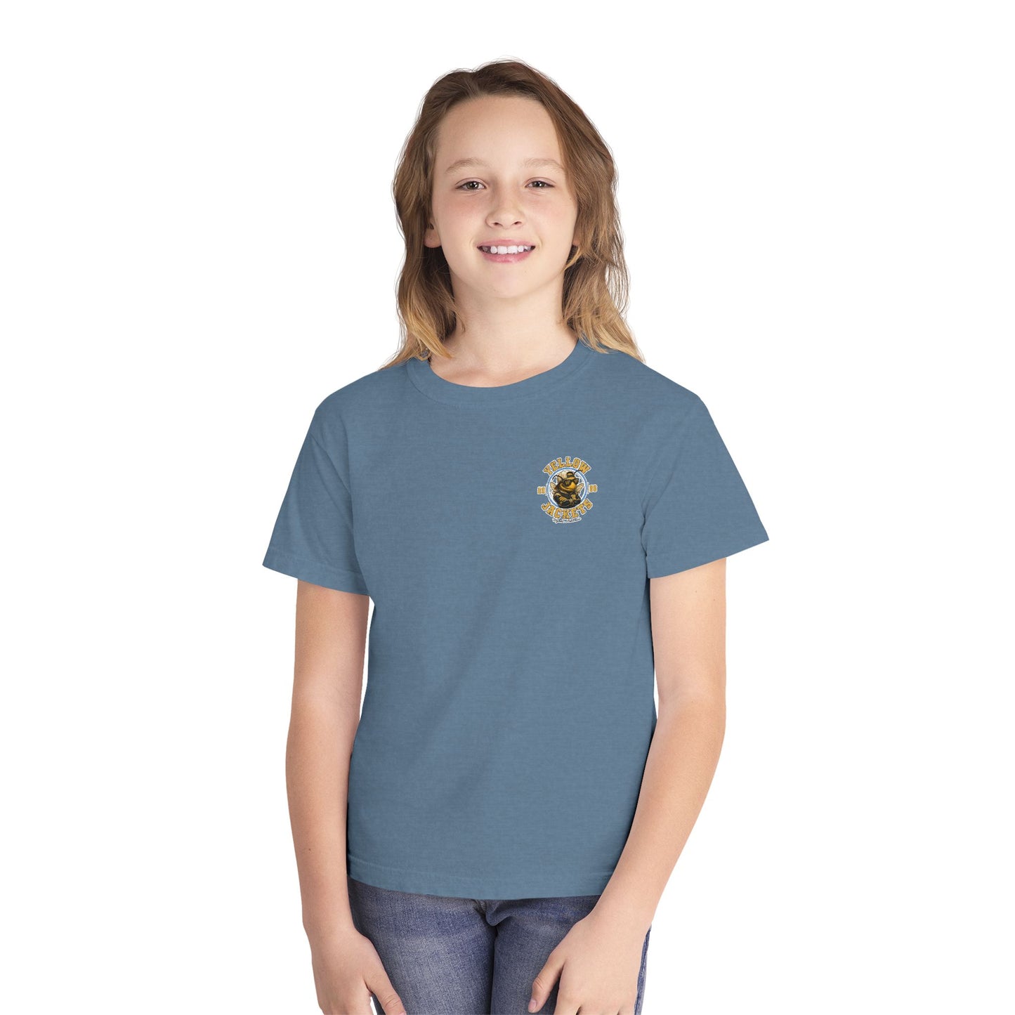 YOUTH.  Yellow Jackets. Wynne Mascot T-Shirt —(2026)