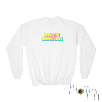 YOUTH. Newport Greyhounds Neon Crewneck Sweatshirt